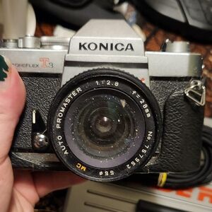 Vintage Konica Autoreflex T335mm with a Promaster 28mm Lens